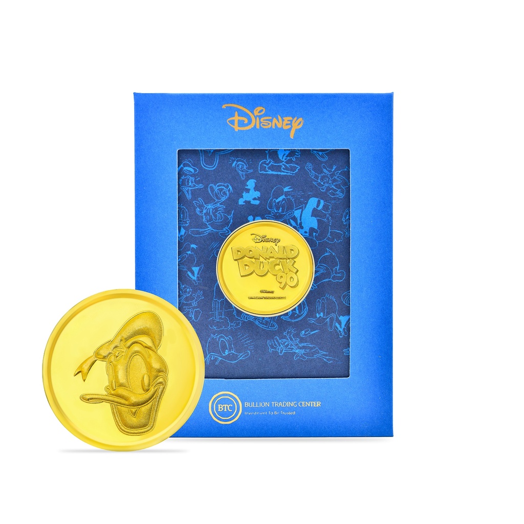24k " Disney - Donald Duck" Yellow Gold Coin - 2g  