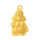 24k " أم سلوم" Yellow Gold Ingot Wearable- 5g  