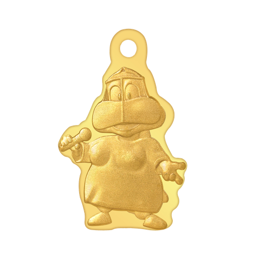 24k " ام خماس  " Yellow Gold Ingot Wearable- 5g 