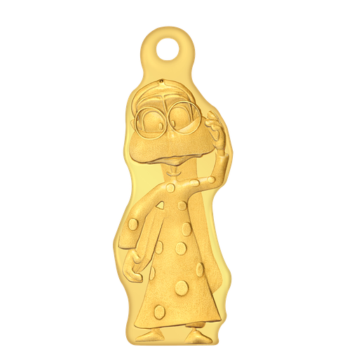 24k " أم علاوي  " Yellow Gold Ingot Wearable- 10g  