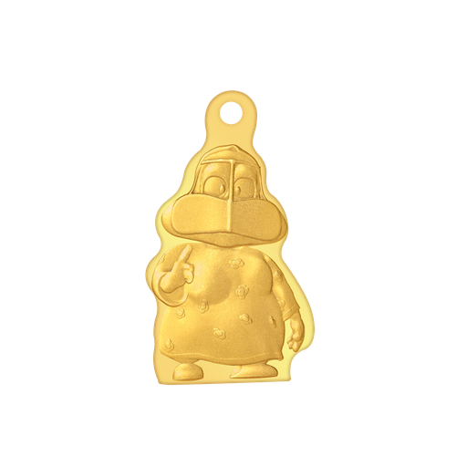 24k " أم سلوم" Yellow Gold Ingot Wearable- 2.5g 